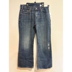 NWT Gap High Waisted Denim Wide Leg Jeans Medium Wash Blue Women's Size 29